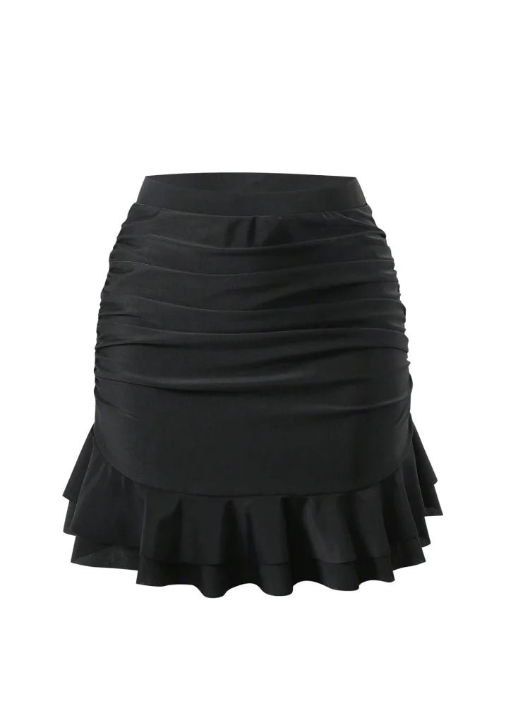 MAKEMECHIC High Waist Ruffle Mini Bikini Set