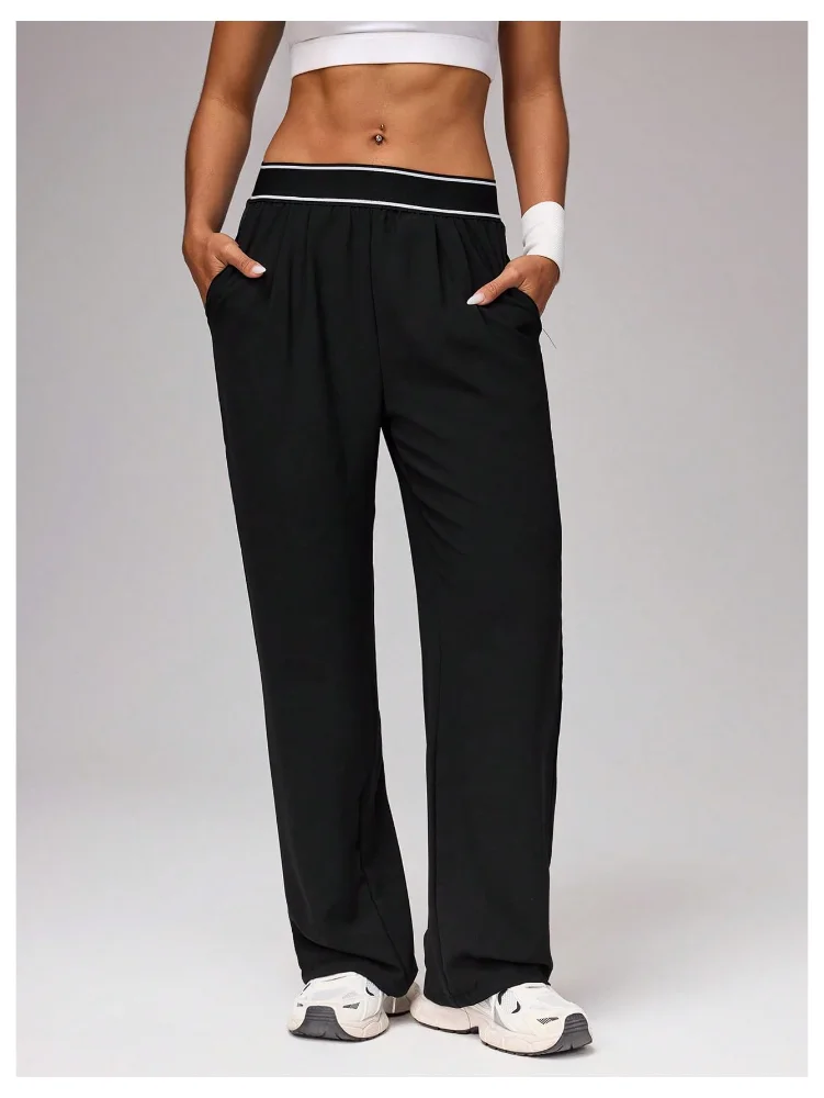 MAKEMECHIC Workout Track Wide Leg Pants, view 3
