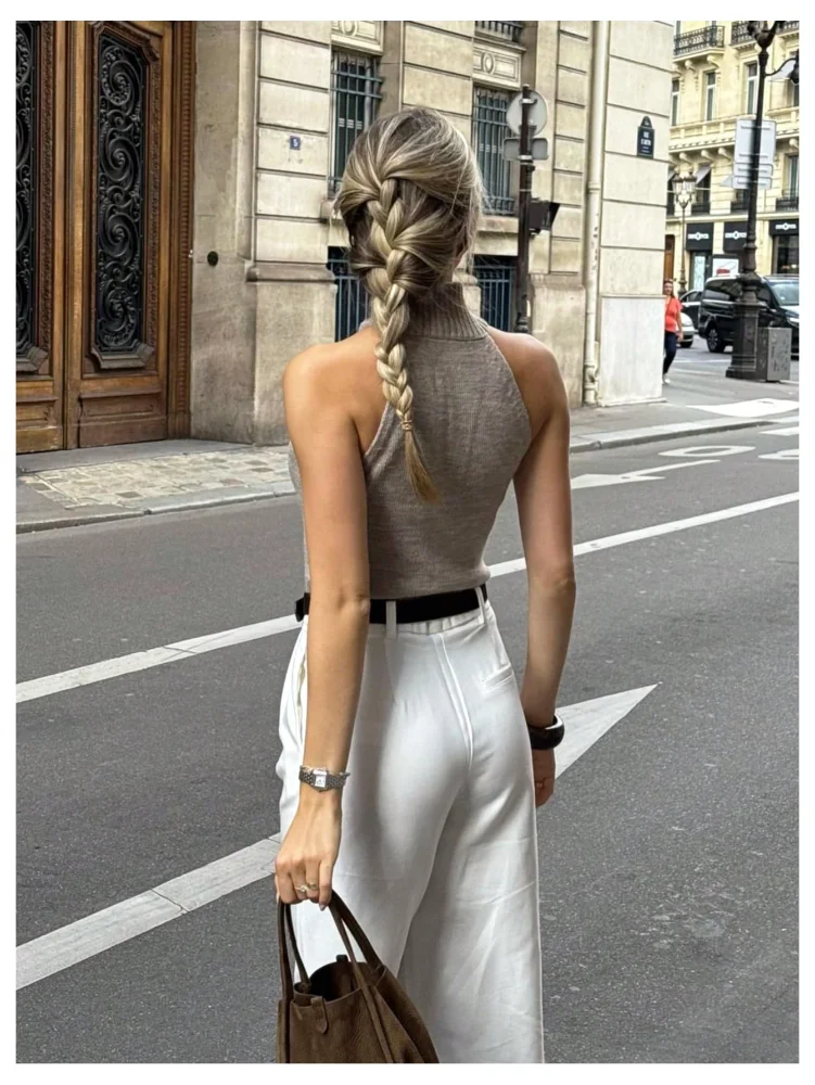 MAKEMECHIC Mock Neck Sleeveless Knit Sweater Vest, view 2