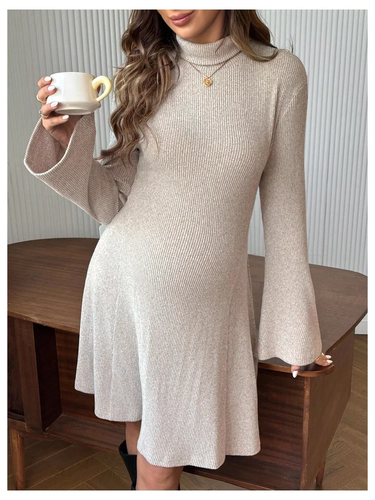 MAKEMECHIC Turtleneck Maternity Matching Set, view 2