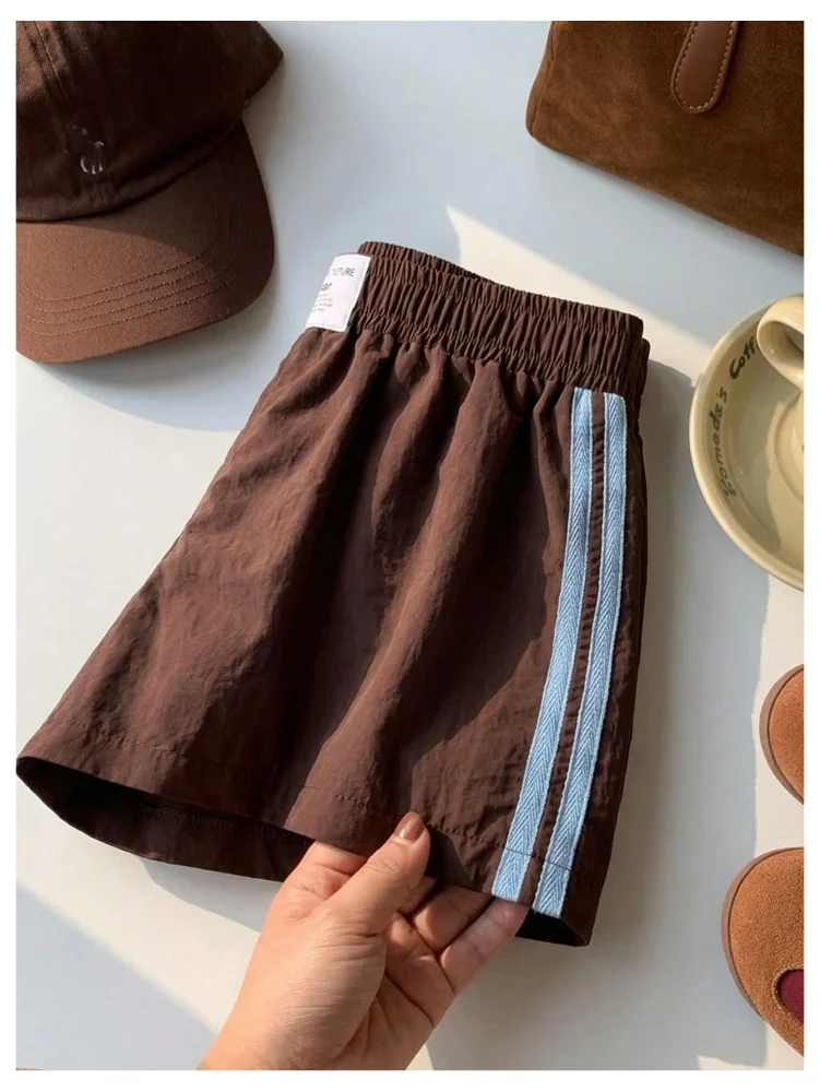MAKEMECHIC 2 Pack Striped Sweat Shorts, view 2