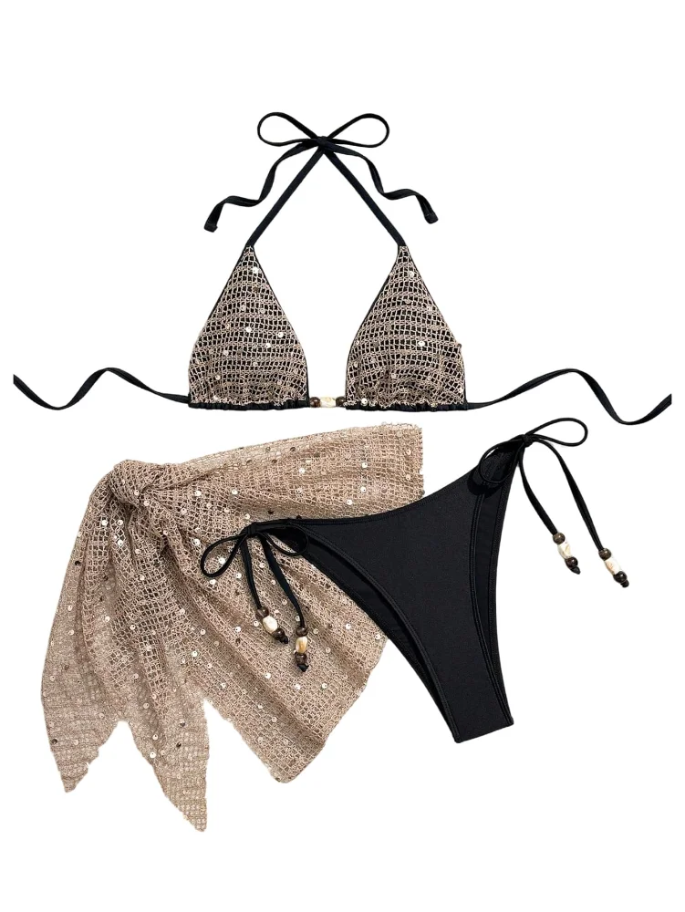 MAKEMECHIC Sequin Sparkly Swimsuit