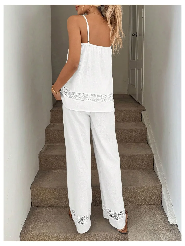 MAKEMECHIC Lace Matching Two-Piece Set, view 3