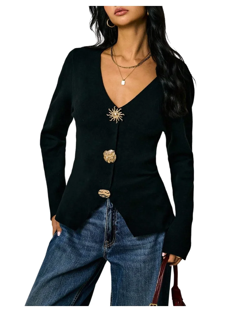 MAKEMECHIC Metal Button Down Old Cardigan