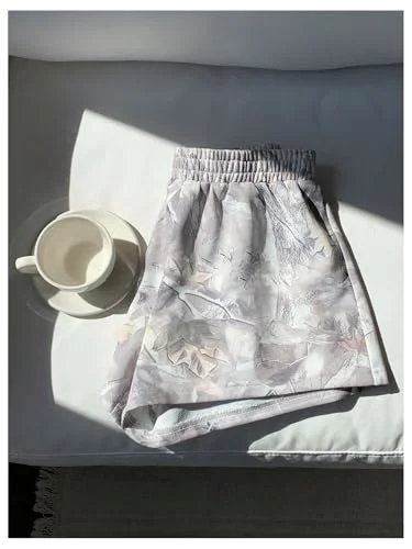 MAKEMECHIC Camo Athletic Workout Shorts, view 2