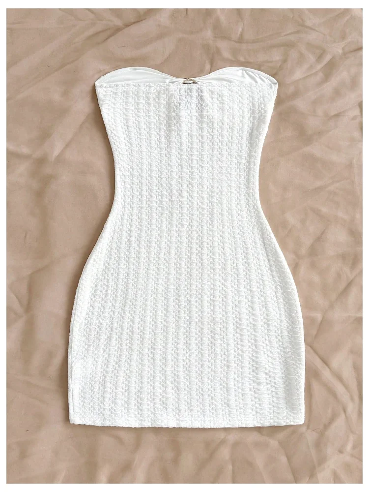 MAKEMECHIC Strapless Starfish Metal Mini Dress, view 3