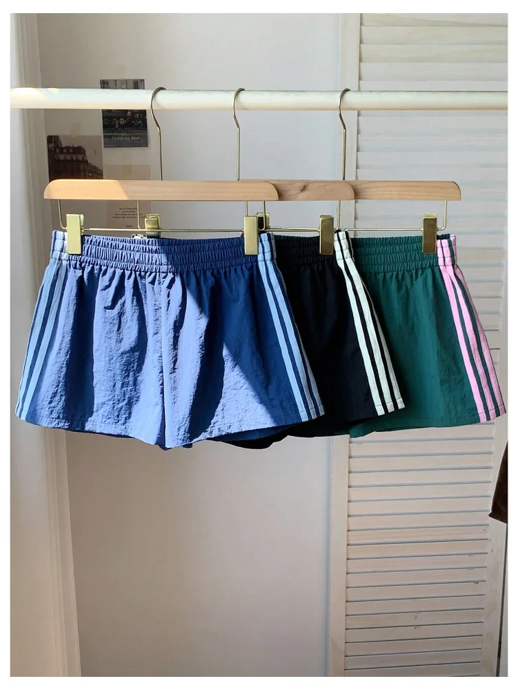 MAKEMECHIC 3 Pack Striped Track Shorts, view 3