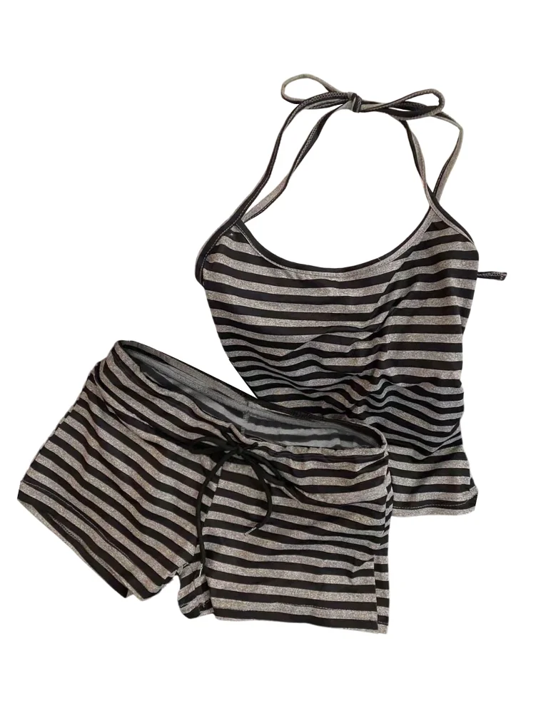 MAKEMECHIC Striped Pajamas, spaghetti straps