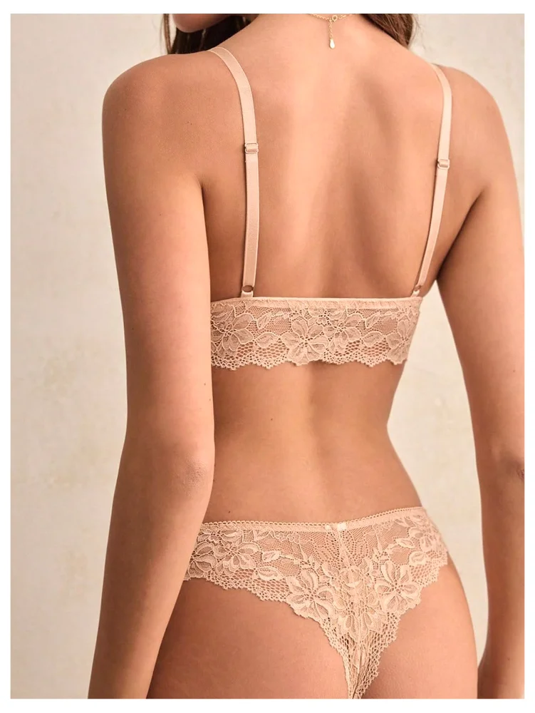 MAKEMECHIC Lace Sheer Wireless Lingerie, view 2