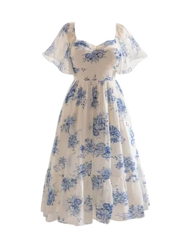 MAKEMECHIC Floral Maxi Dress