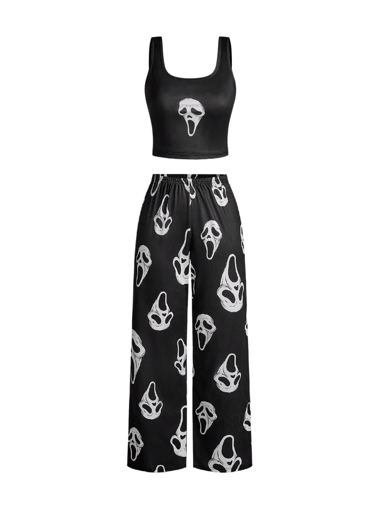 MAKEMECHIC Crop Gothic Pajamas