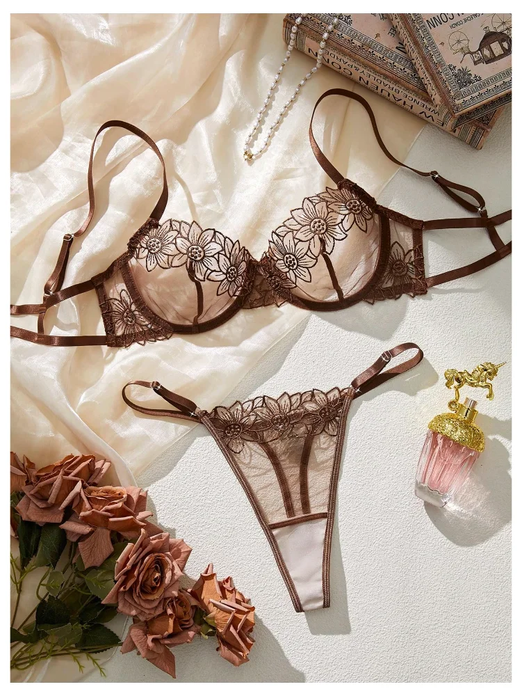 MAKEMECHIC Mesh Sheer Thong Lingerie, view 3