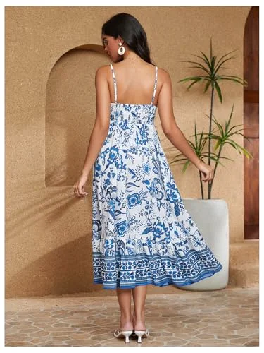 MAKEMECHIC Floral Flowy Long Maternity Maxi Dress, view 2
