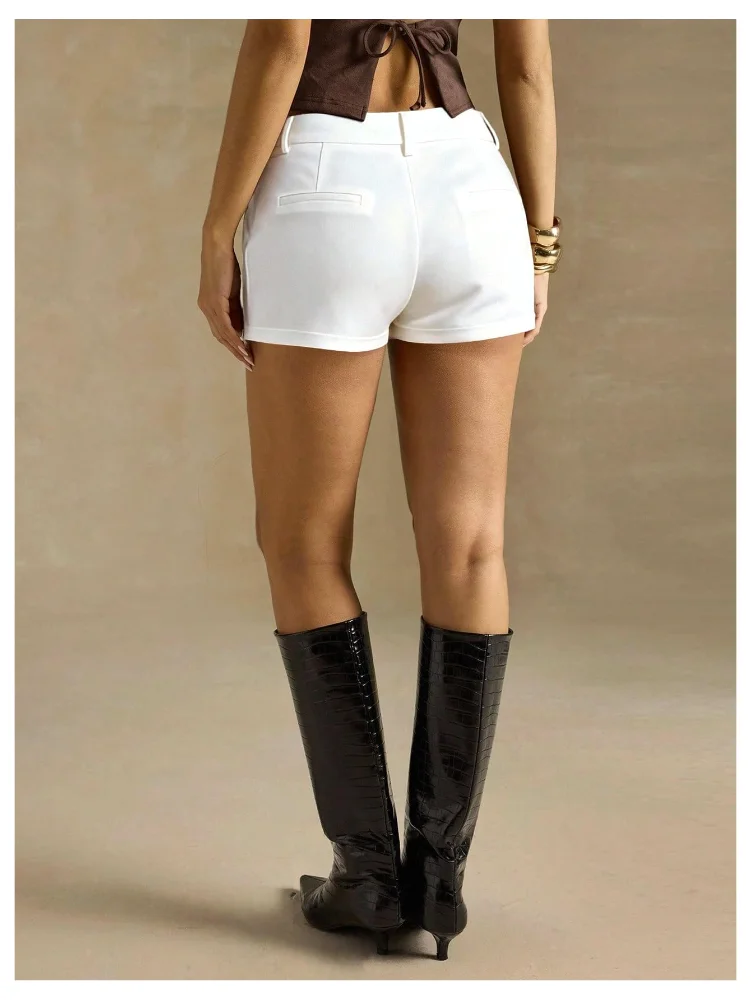 MAKEMECHIC Low Rise Mini Tailored Shorts, view 3