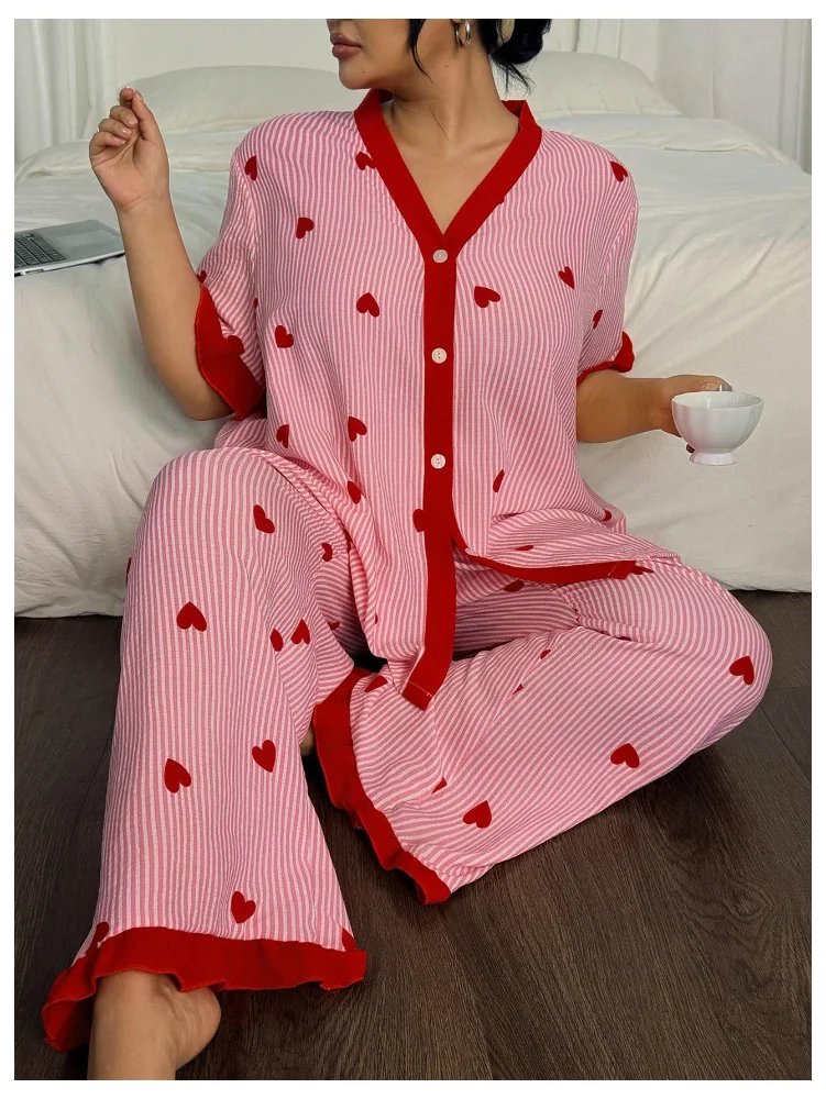 MAKEMECHIC Buttoon Down Pajamas, view 3