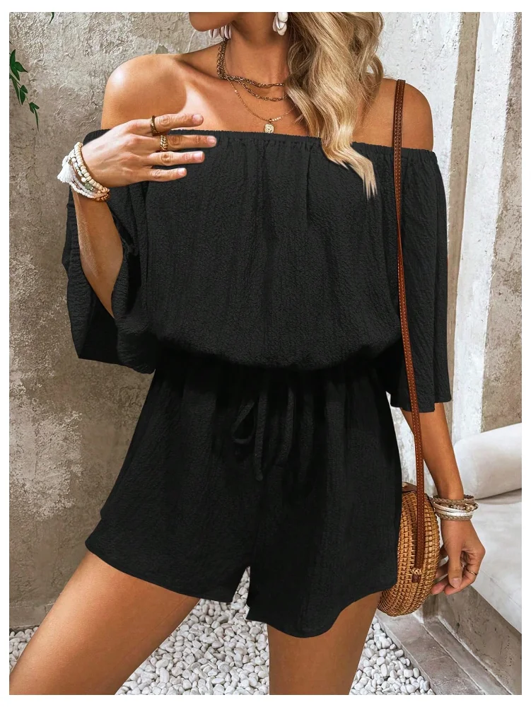 MAKEMECHIC Off The Shoulder Jumpsuit, view 2