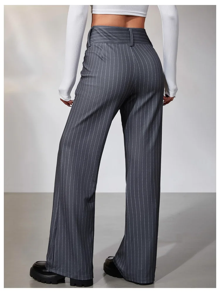 MAKEMECHIC Pinstripe Straight Leg Striped Pants, view 2