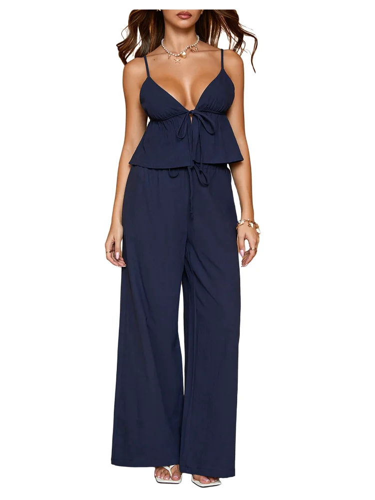 MAKEMECHIC Drawstring Pants Set