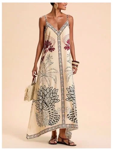 MAKEMECHIC Tropical Maxi Dress, view 2