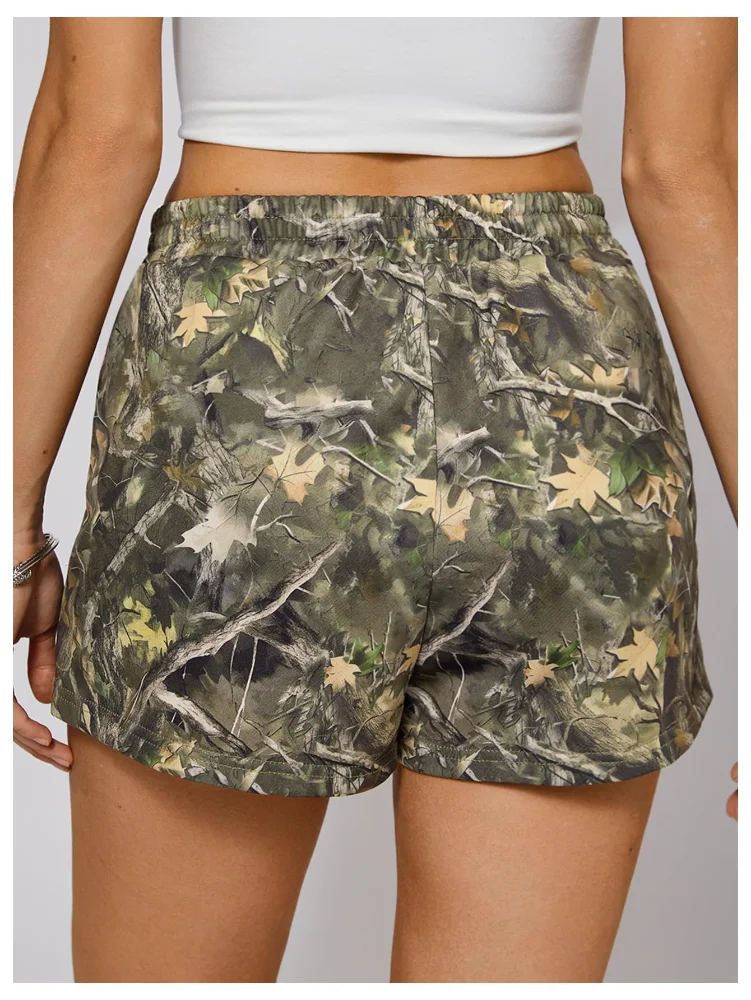 MAKEMECHIC Camo Elastic Waist Shorts, view 2