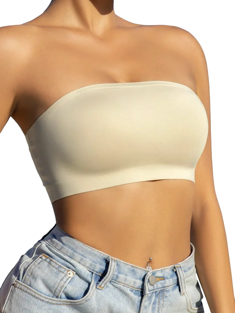 MAKEMECHIC Strapless Seamless Wireless Bra