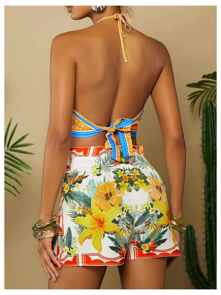 MAKEMECHIC Tropical Skirt Set, view 2