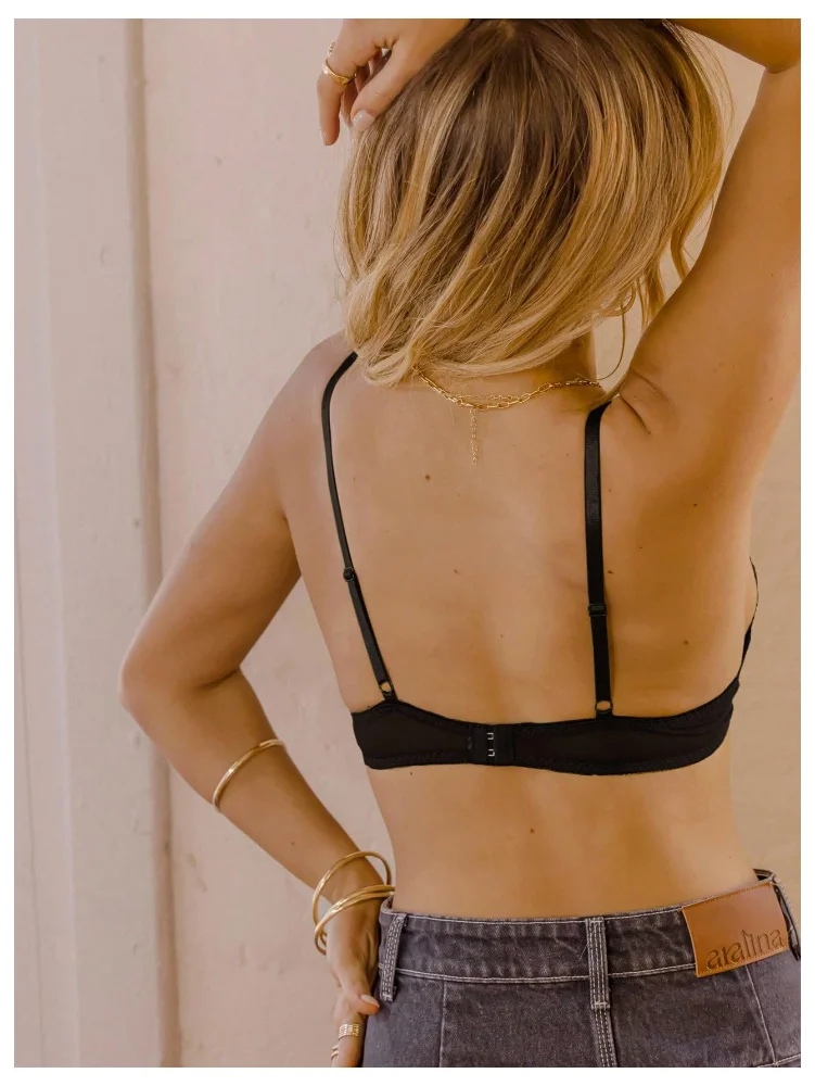 MAKEMECHIC Lace Triangle Wireless Lingerie, view 2