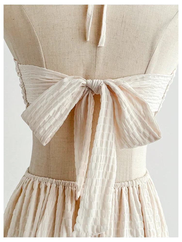 MAKEMECHIC Open Back Ring Cut Out Midi Dress, view 2