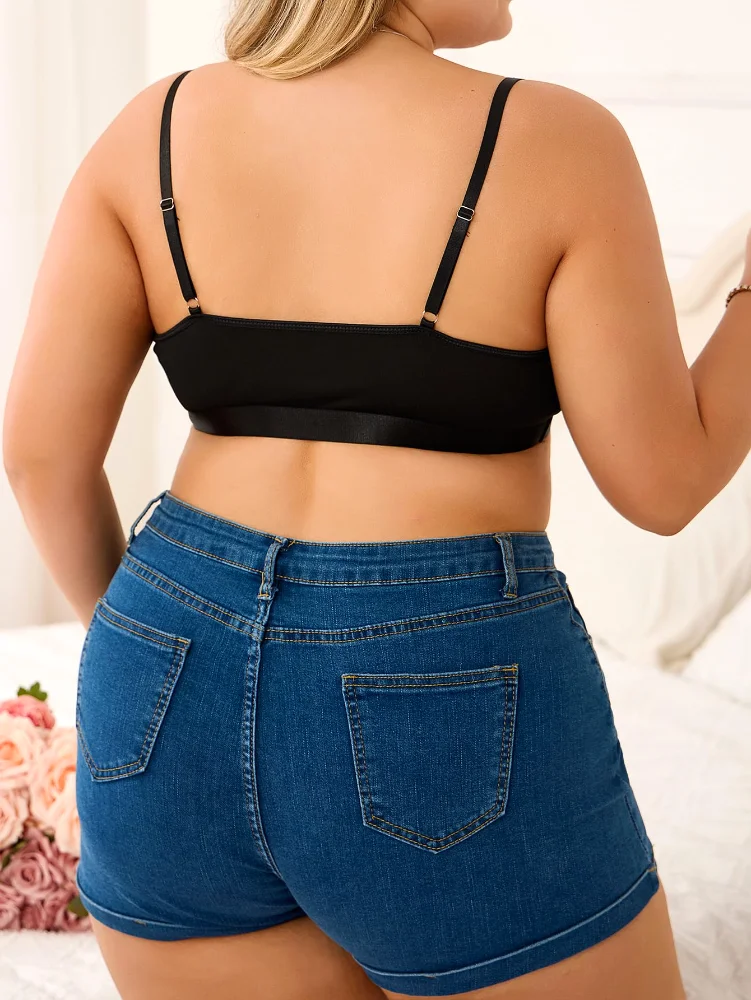 MAKEMECHIC Lace Wireless Deep Bra, view 2