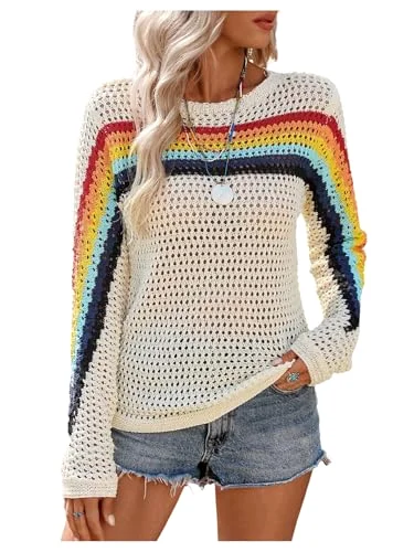 MAKEMECHIC Crochet Hollow Beach Cover-Up