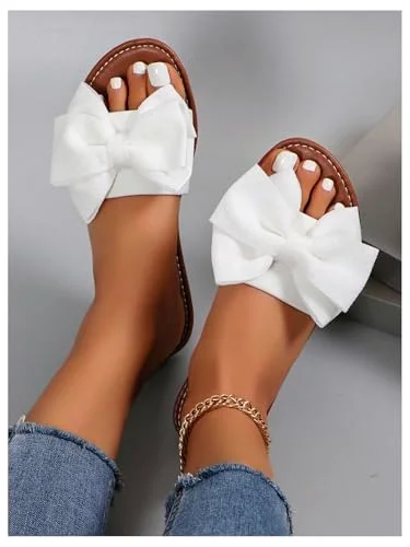 MAKEMECHIC Bow Slides Sandals, view 2