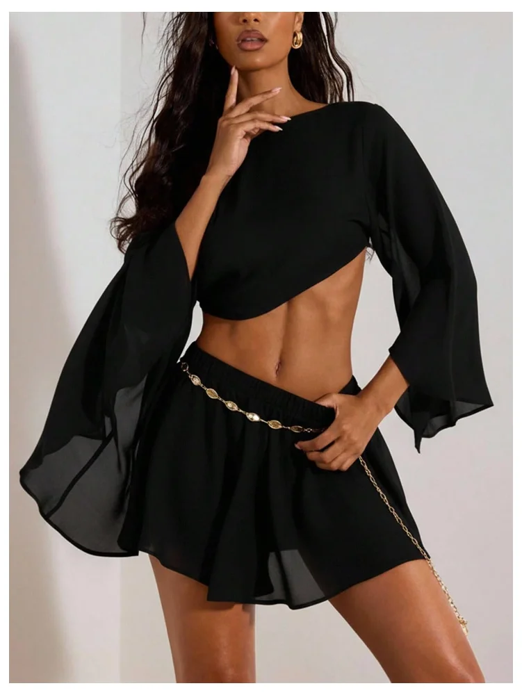 MAKEMECHIC Crop X-small Two-Piece Set, view 3