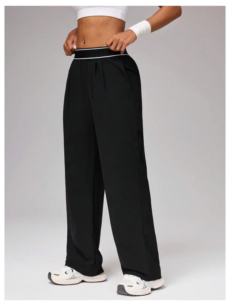 MAKEMECHIC Workout Track Wide Leg Pants, view 2