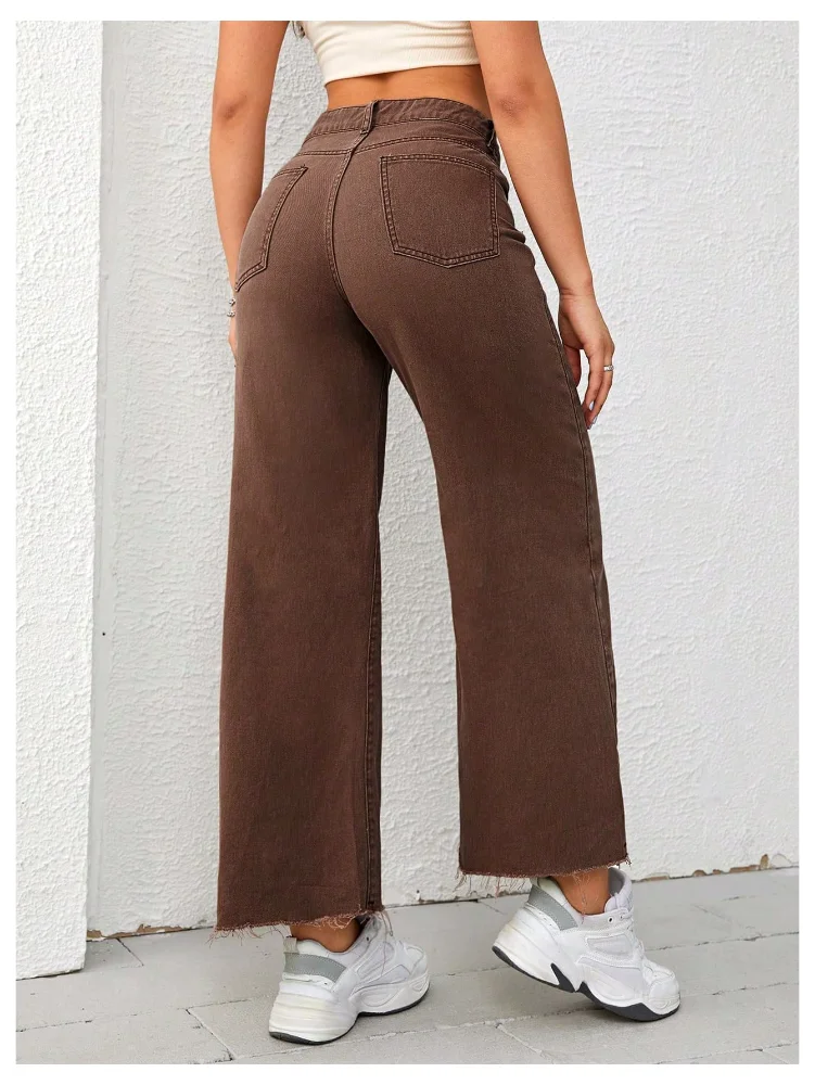 MAKEMECHIC Wide Leg Denim Baggy Jeans, view 2