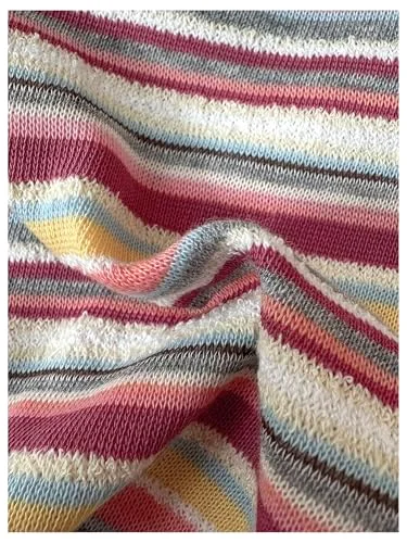 MAKEMECHIC Striped Bikini Set in Pink, view 3