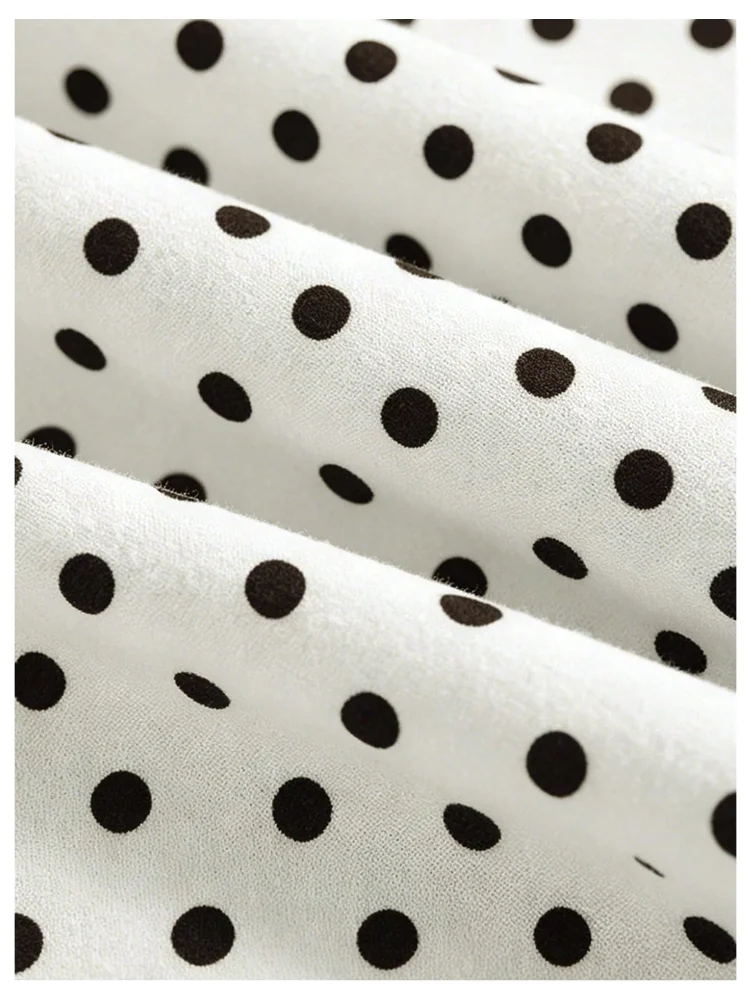 MAKEMECHIC Fold Over Polka Dot Shorts, view 2