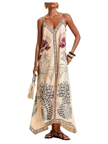 MAKEMECHIC Tropical Maxi Dress