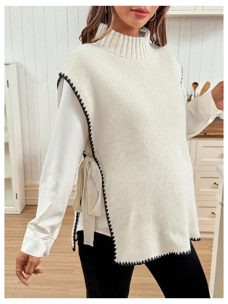 MAKEMECHIC Maternity Sweater Vest, view 2