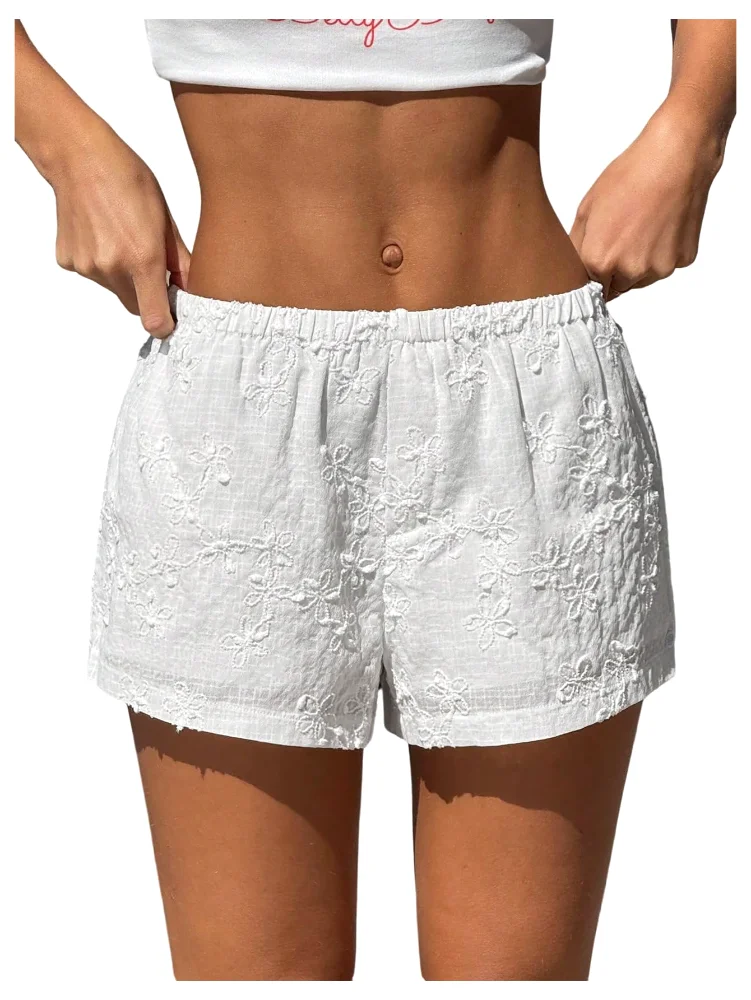 MAKEMECHIC Linen Mini Shorts