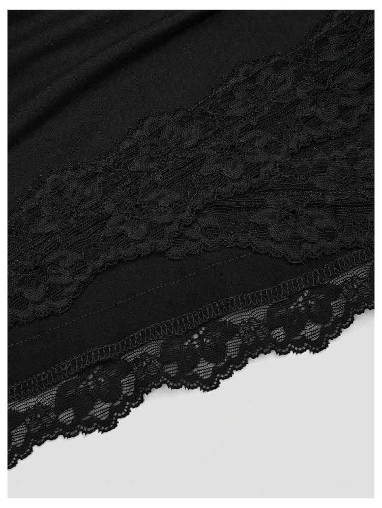 MAKEMECHIC Lace Wrap Deep Top, view 3