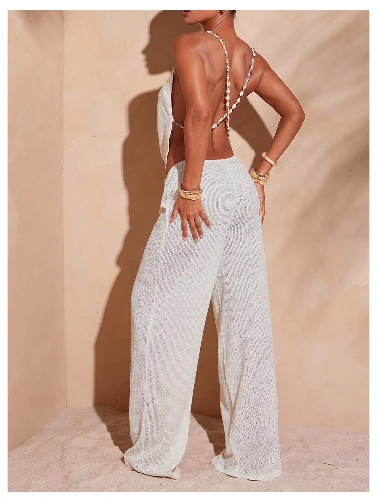 MAKEMECHIC Baggy See Through Beach Cover-Up, view 3