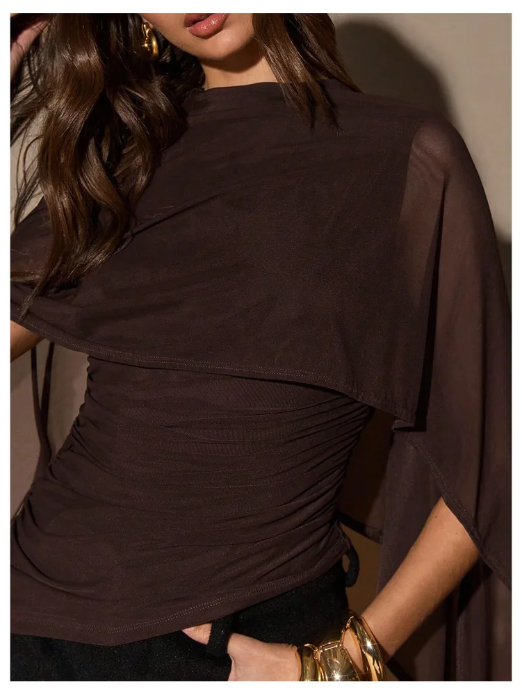 MAKEMECHIC Mesh Sheer T Shirt, view 2