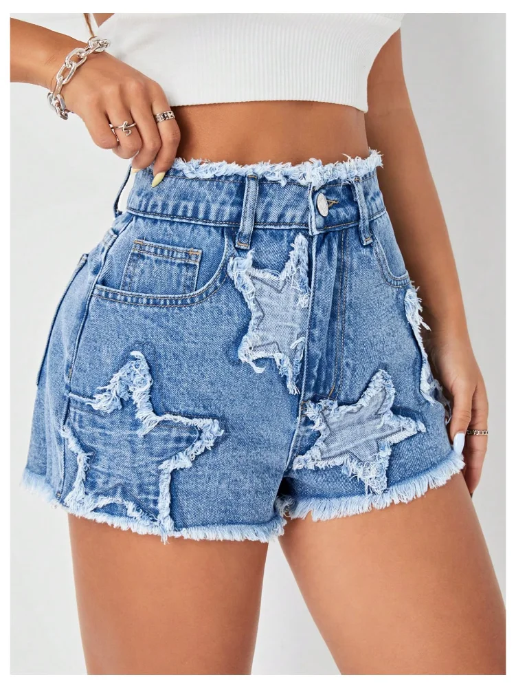 MAKEMECHIC Denim Star Distressed Jeans, view 2