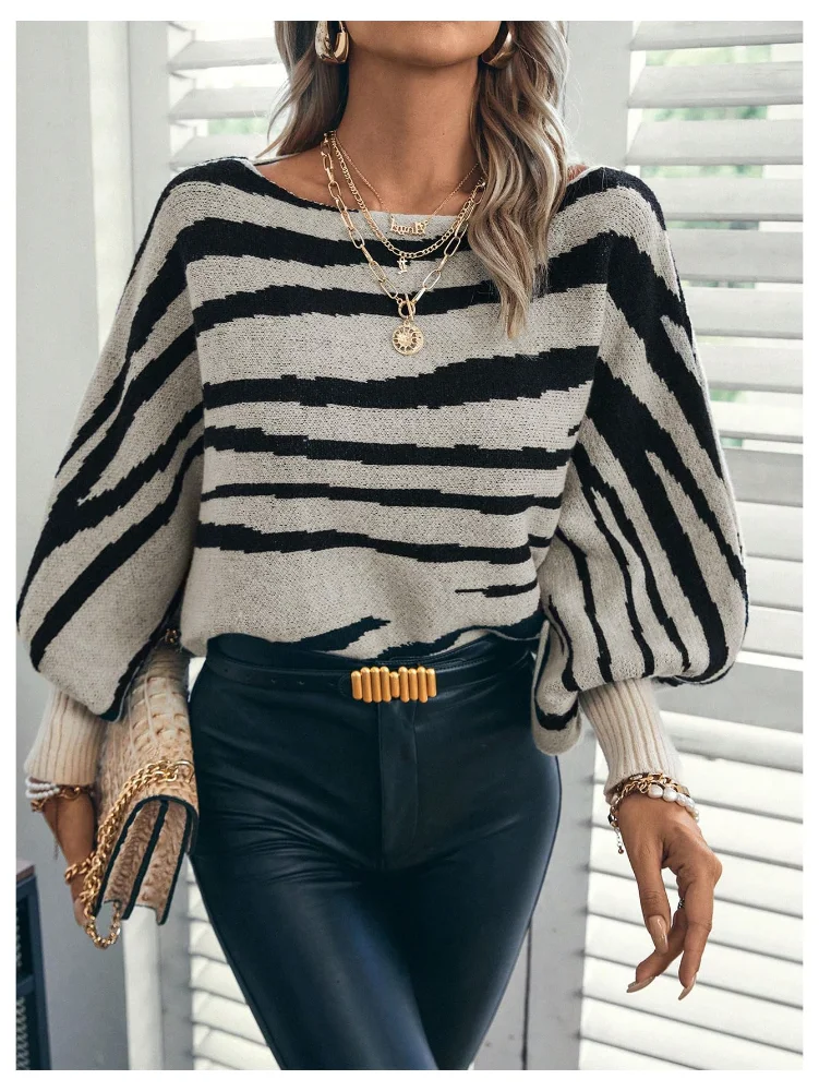 MAKEMECHIC Striped Long Sleeve Boat Sweater, view 3