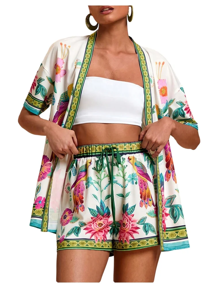 MAKEMECHIC Tropical Two-Piece Set