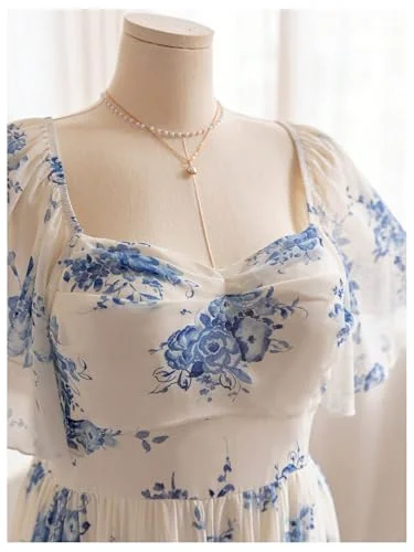 MAKEMECHIC Floral Maxi Dress, view 3