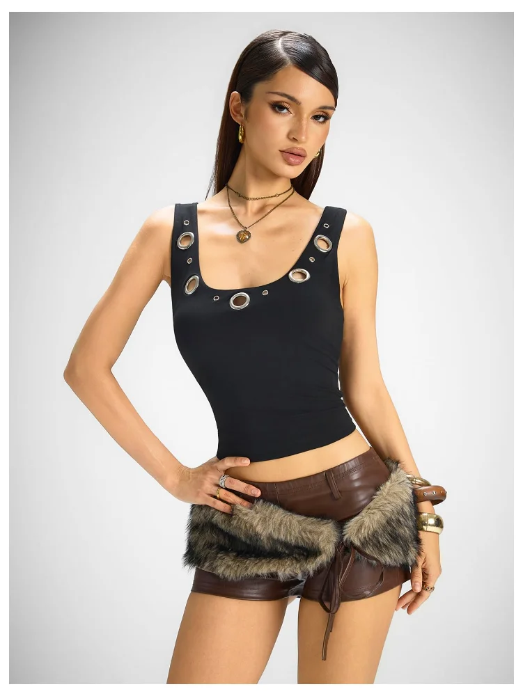 MAKEMECHIC Leather Wrap Fuzzy Matching Set, view 3