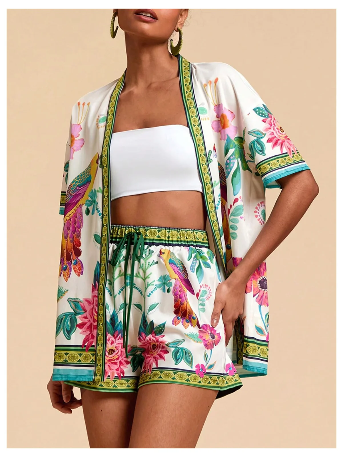 MAKEMECHIC Tropical Two-Piece Set, view 2
