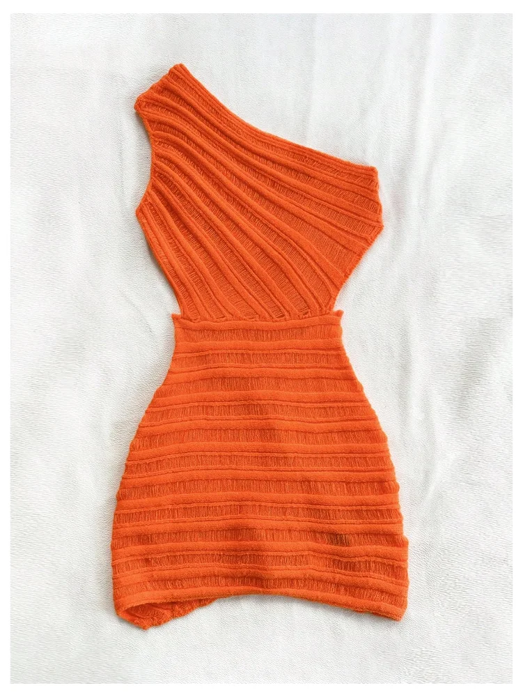 MAKEMECHIC Off The Shoulder Cut Out Sleeveless Mini Dress, view 3