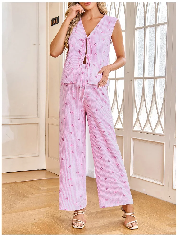 MAKEMECHIC Striped Maternity Pants Set, view 3